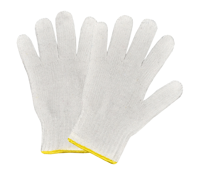 Seamless Knitted Gloves White 