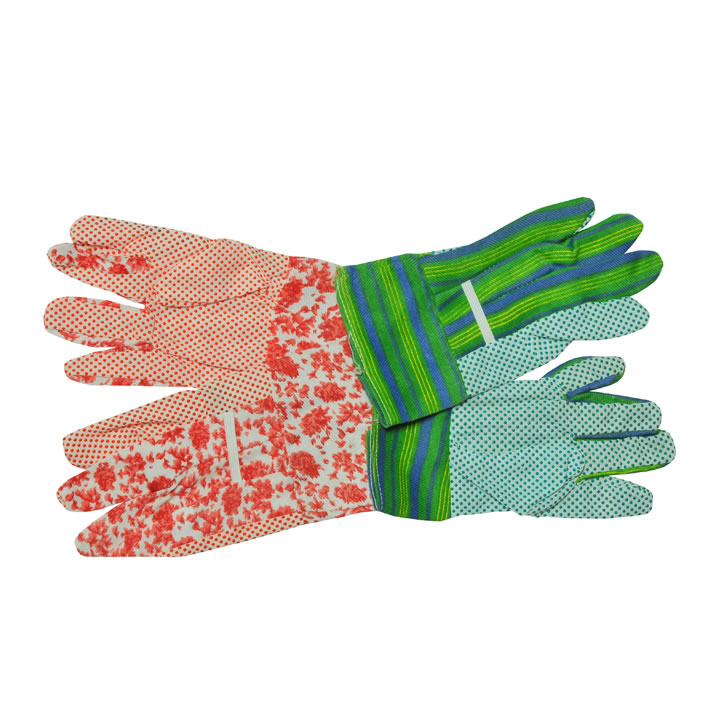 Cotton Garden Gloves with PVC Dots